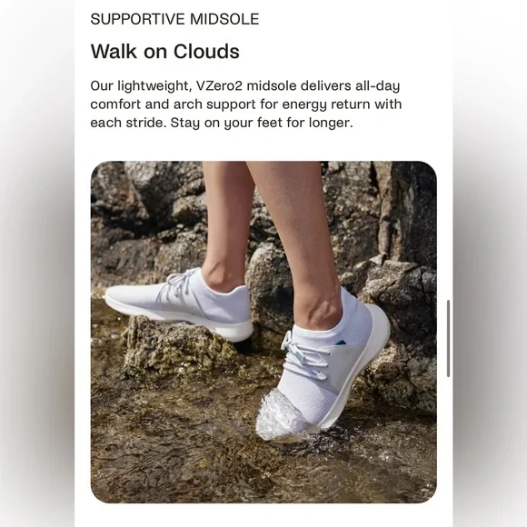 EUC • Vessi Everyday Classic - Midnight Black on Off White • Women’s US 7 - Picture 10 of 13